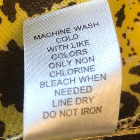 Charming Charlie Yellow and Brown Open Kimono - Picture 5 of 6